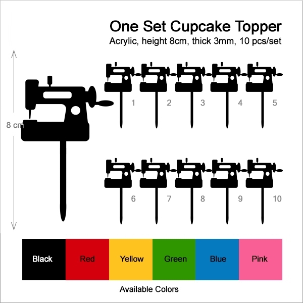 Sewing Machine Cupcake