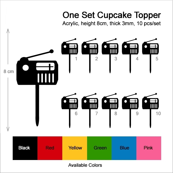 Radio Transistor Cupcake