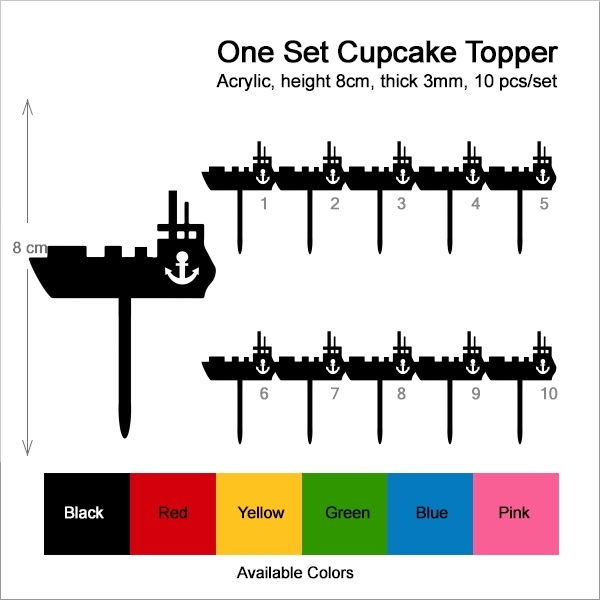 Cargo Ship Cupcake