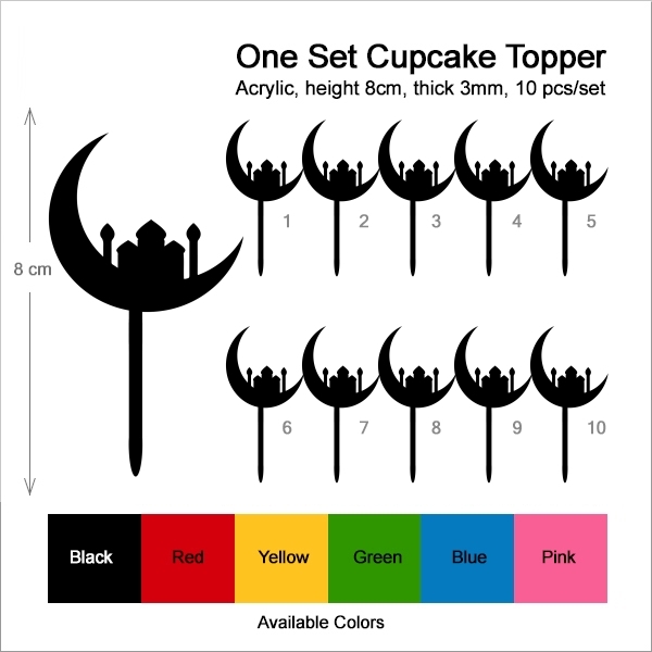 Islam Crescent Moon Cupcake