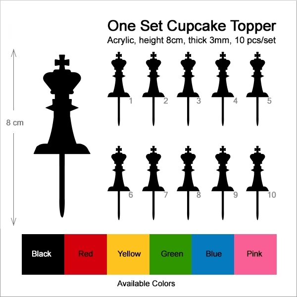 King Chess Cupcake