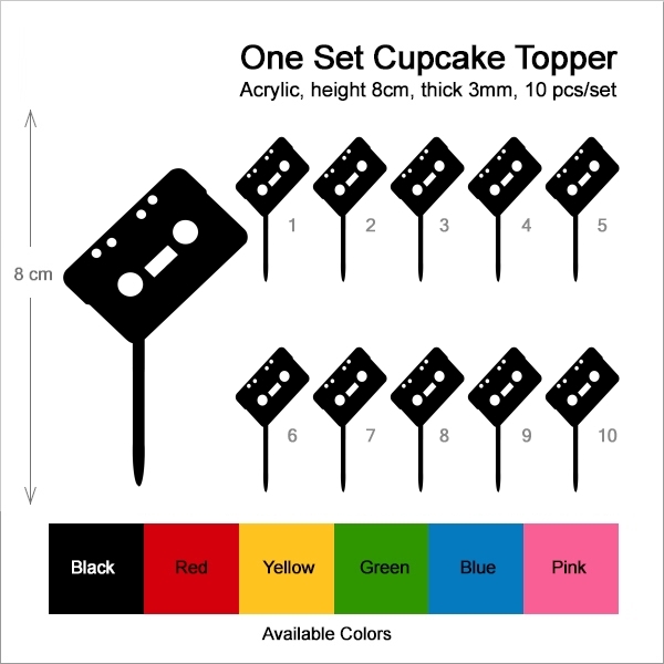Cassette Tape Cupcake