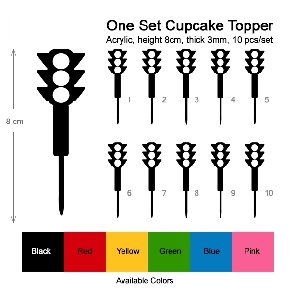 Traffic Light Cupcake