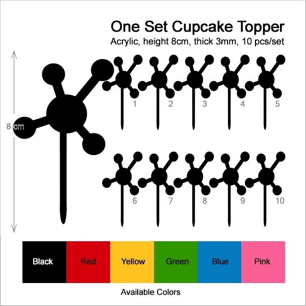 Atomic Model Cupcake