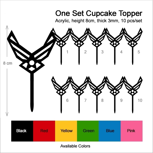 Air Force Symbol Cupcake