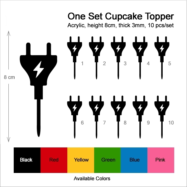 AC Power Plug Cupcake