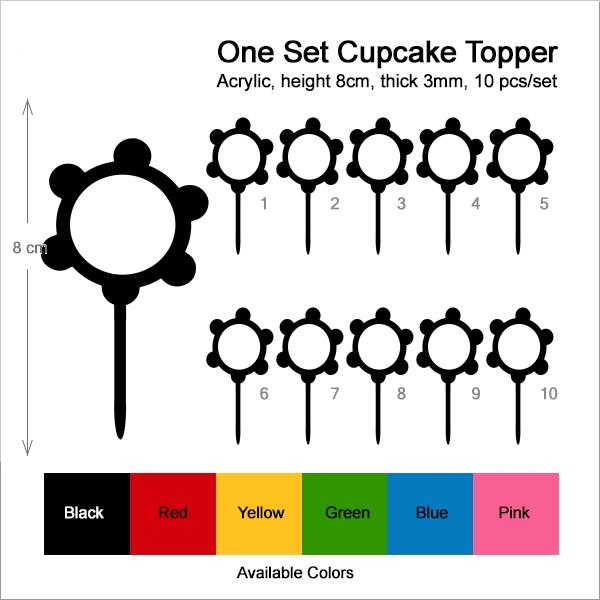 Tambourine Music Instrument Cupcake