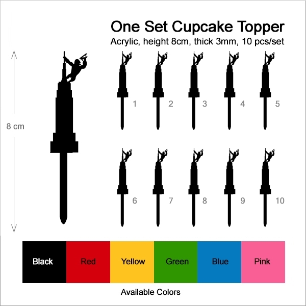 King Kong Climbs The Empire State Building Cupcake