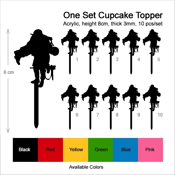 Soldier Leave No Man Behind Cupcake