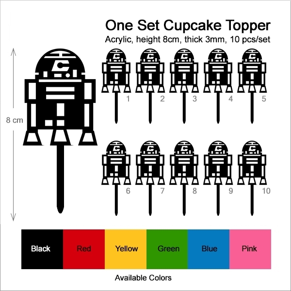 I Love R2D2 Cupcake