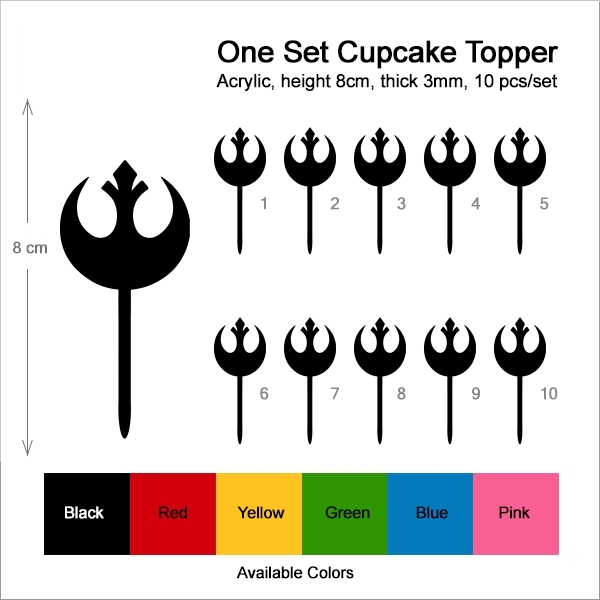 Star Wars Inspired Rebel Alliance Cupcake