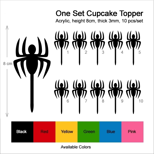 Spiderman Symbol Cupcake