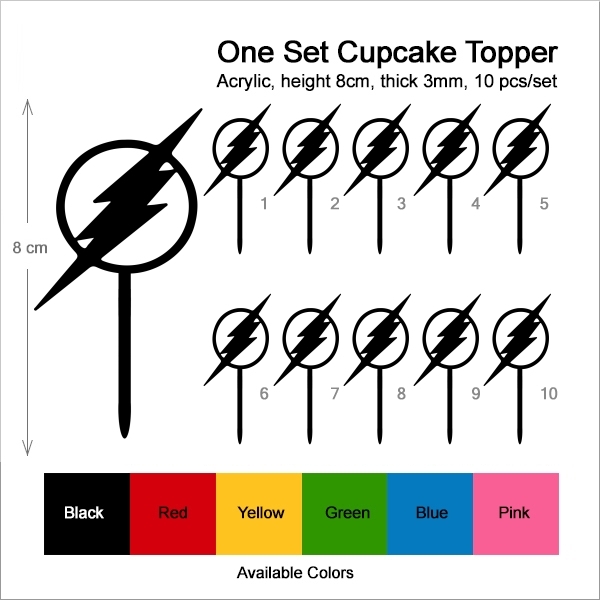 Flash Symbol Cupcake