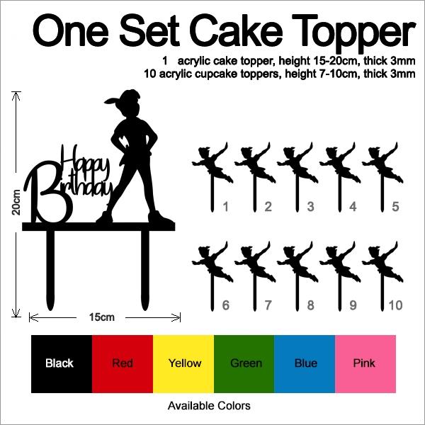 Desciption Happy Birthday Peter Pan Cupcake
