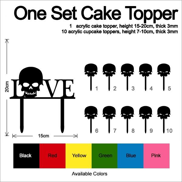 Desciption Love Skull Cupcake