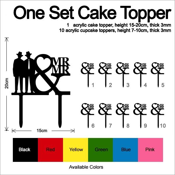 Desciption Mr and Mr Cowboy Love Cupcake