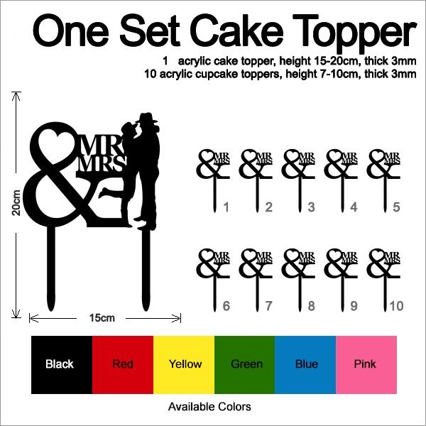 Desciption Mr and Mrs Cowboy Cupcake