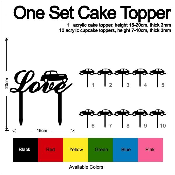 Desciption Love Old Car Cupcake
