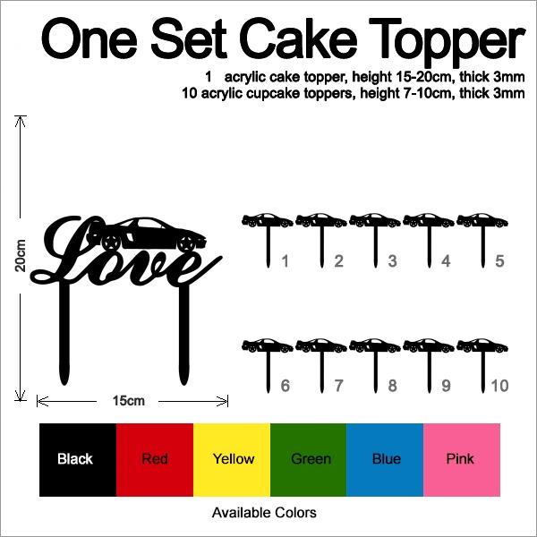 Desciption Love Racing Car Cupcake