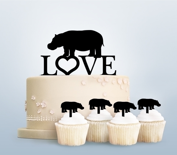 Desciption Love Hippopotamus Cupcake