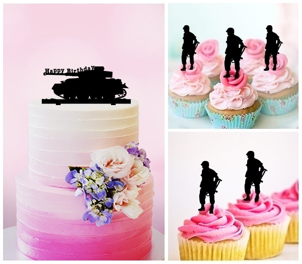 Desciption Tank Military Vehicle Cupcake